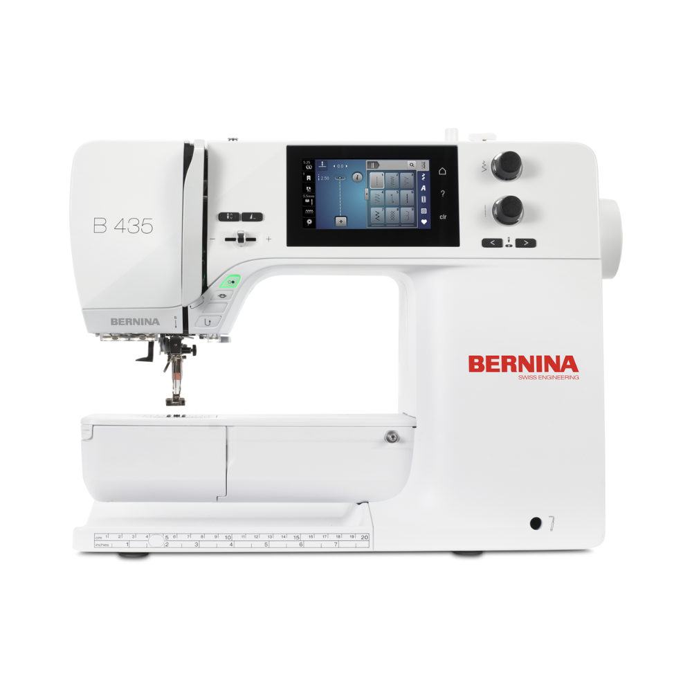 bernina B 435 sewing machine with digital display.