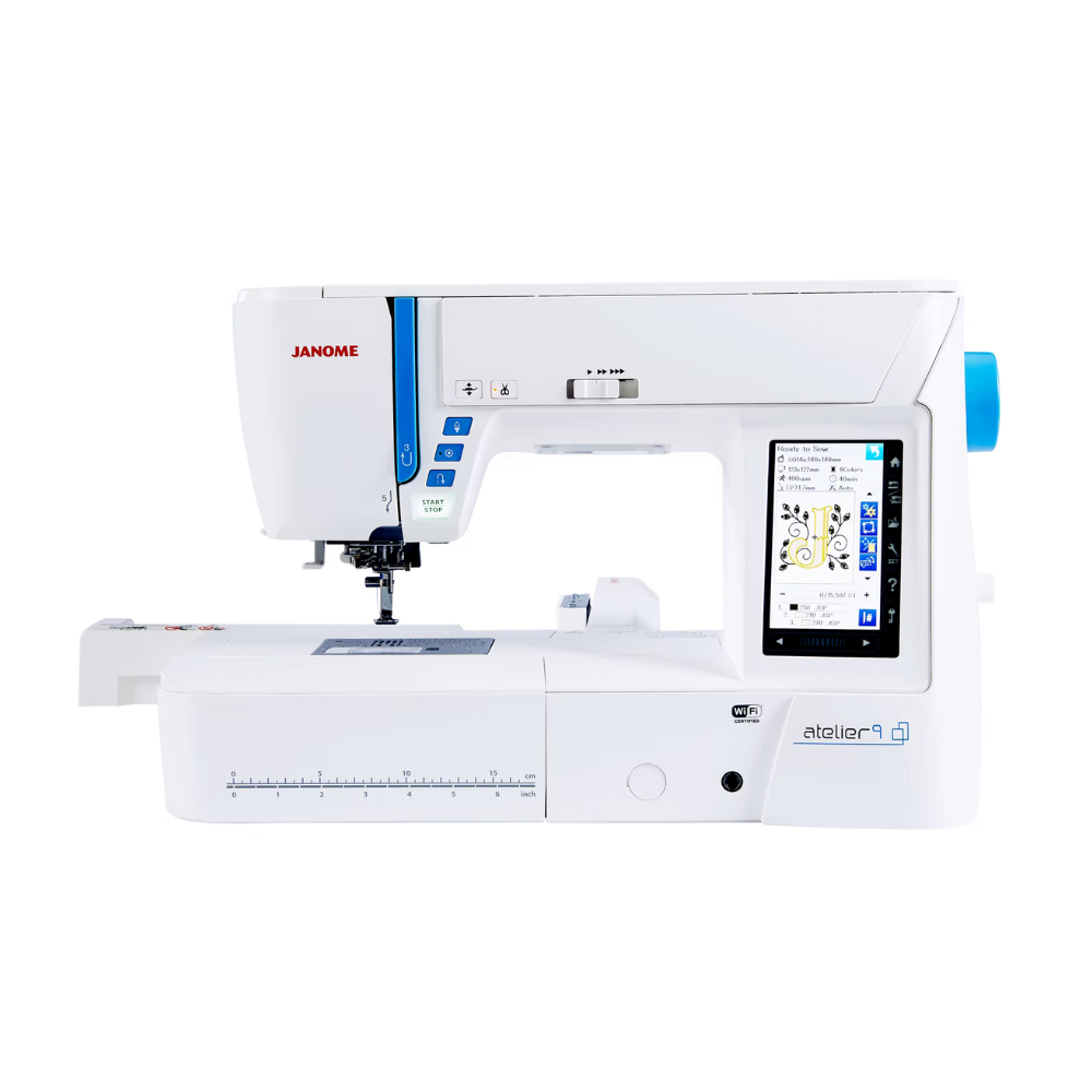 Janome Atelier 9 + FREE Madeira Thread Chest Worth over £350