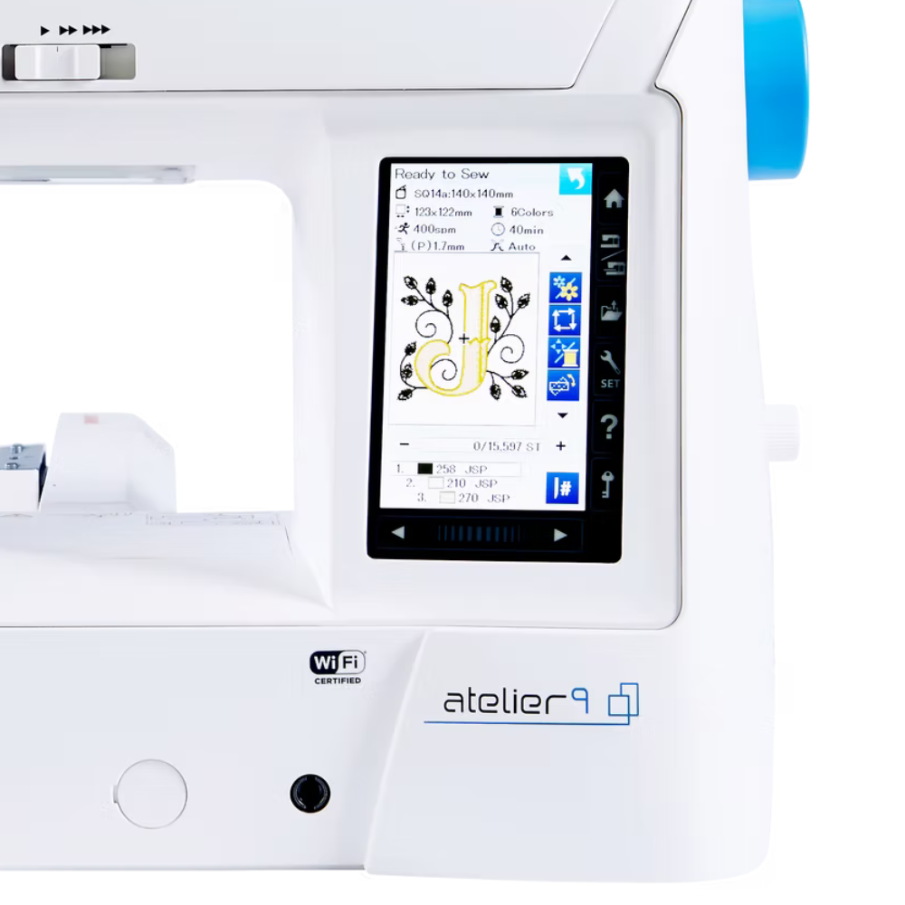 Janome Atelier 9 + FREE Madeira Thread Chest Worth over £350