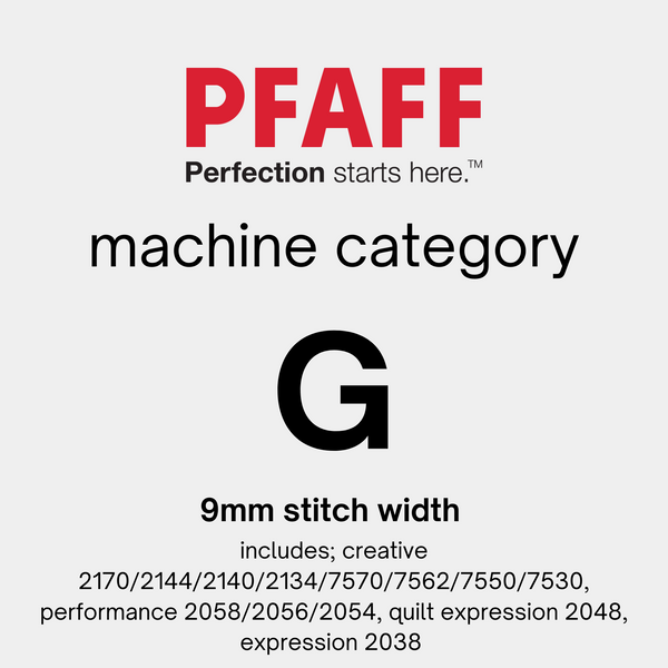 Pfaff Category G