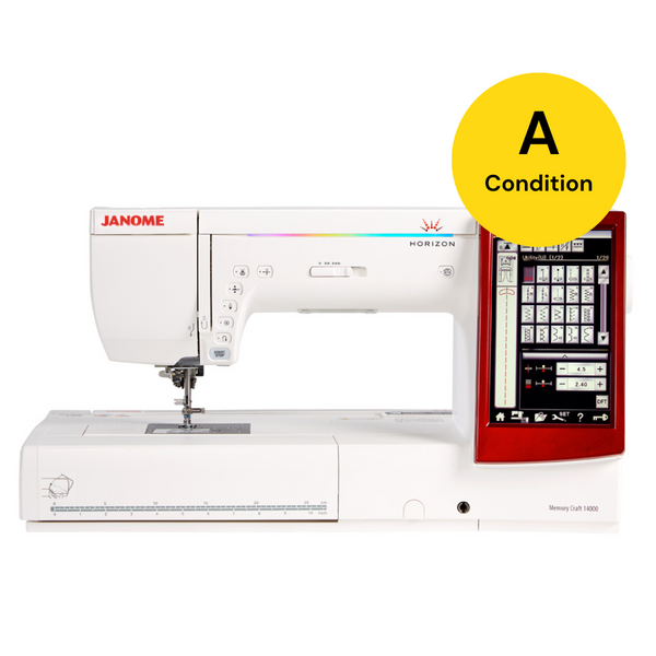 Janome MC 14000 - "A" Condition Reconditioned Sewing & Embroidery Machine