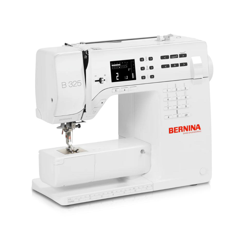 bernina B 325 sewing machine with digital screen.