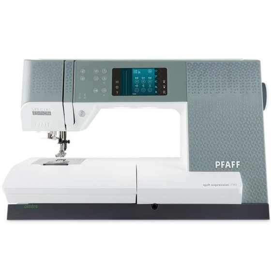 Pfaff Quilt Expression 720 Sewing Machine Dusk Grey + FREE EXTENSION TABLE + £100 FOOT SET + FREE 1st SERVICE