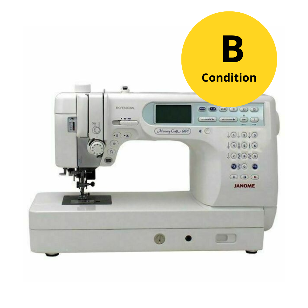 Janome Memory Craft 6600P Sewing Machine - "B" Condition Preloved
