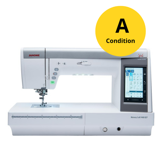 Janome Memory Craft 9400 QCP Sewing Machine - "A" Condition Reconditioned