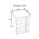 Horn Elements Drawers - White Ash (Self Assembly)