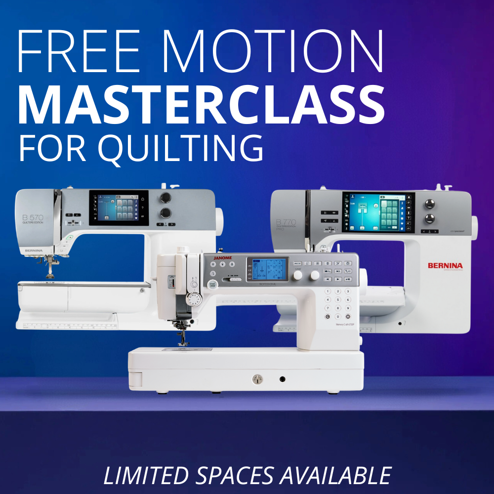 Free Motion Masterclass for Quilting