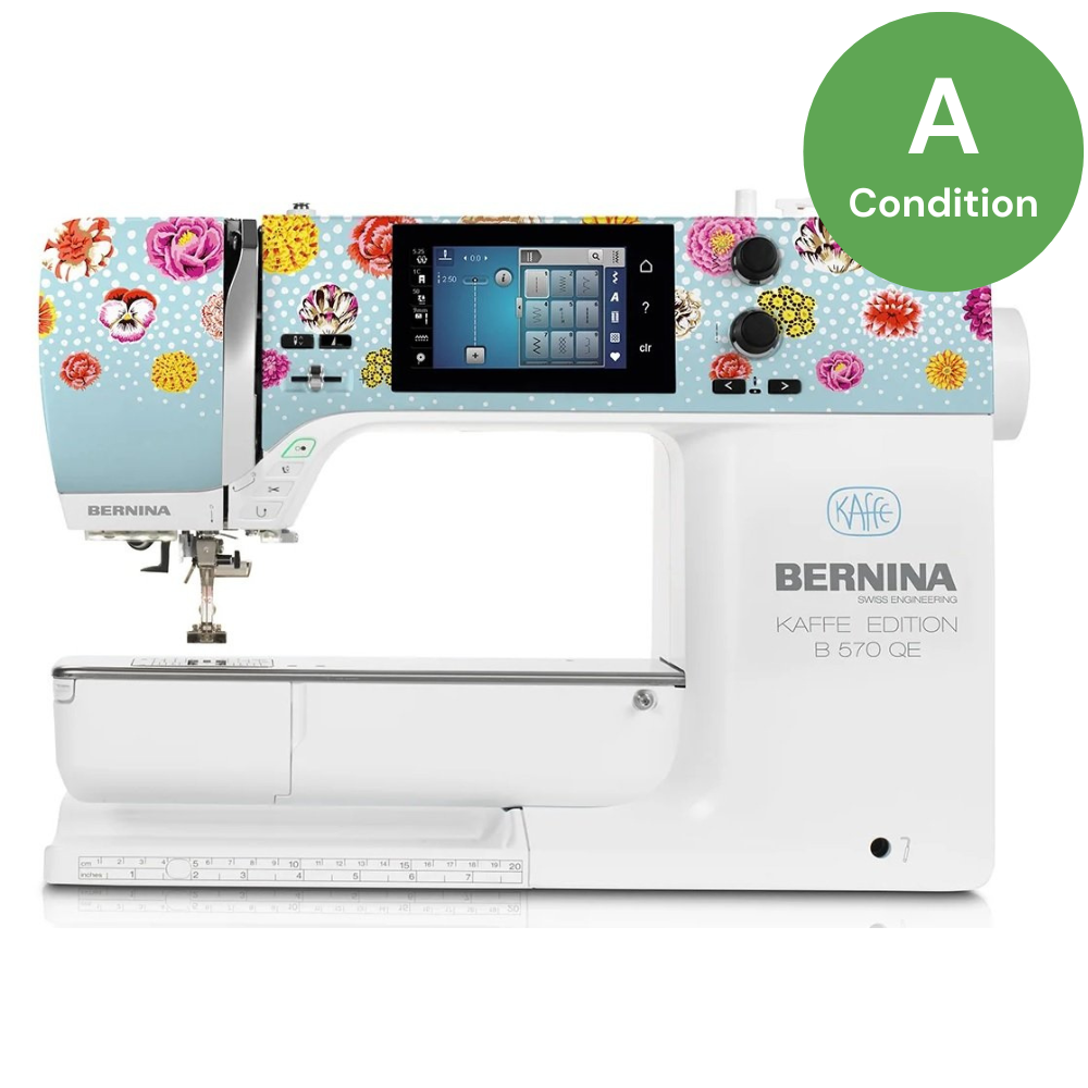 Bernina 570 QE Kaffe Edition Sewing and Embroidery Machine - "A" Condition Reconditioned