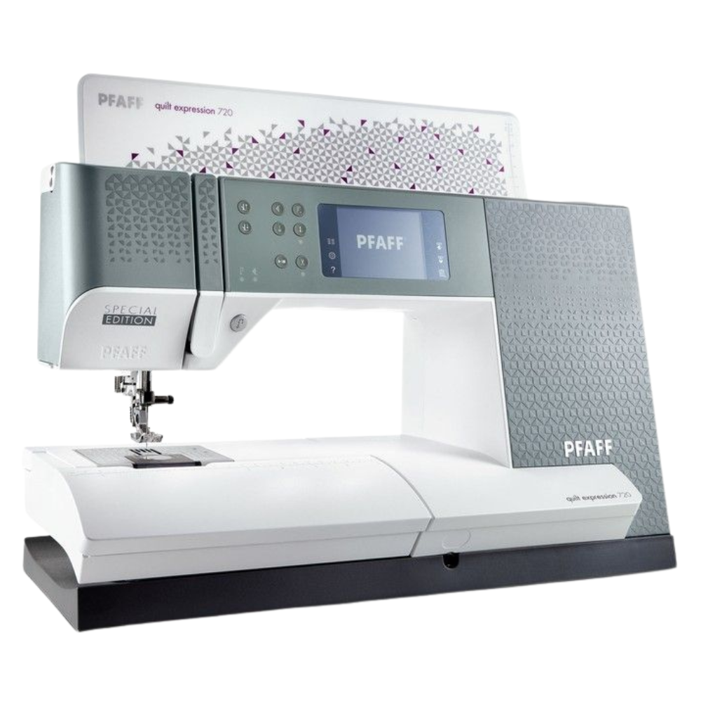 Pfaff Quilt Expression 720 SE Sewing Machine Dusk Grey + £100 FOOT SET