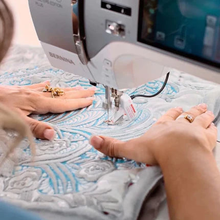 bernina B 500 embroidery sewing machine with digital screen. 