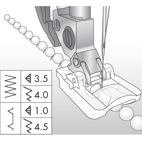 Pfaff 4mm Beading Foot