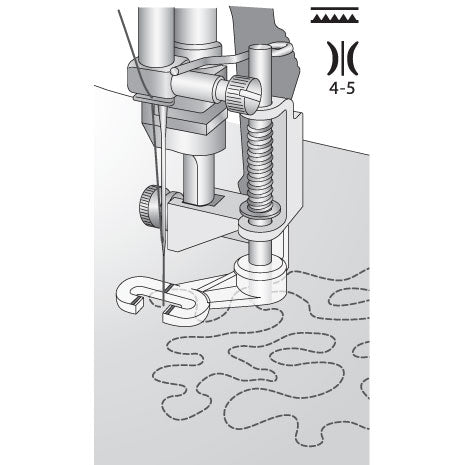 Pfaff Open Toe Free-Motion Foot