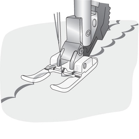 Pfaff Clear Open Toe Foot for IDT System