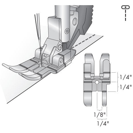 Pfaff 1/4" Quilting Foot for IDT System