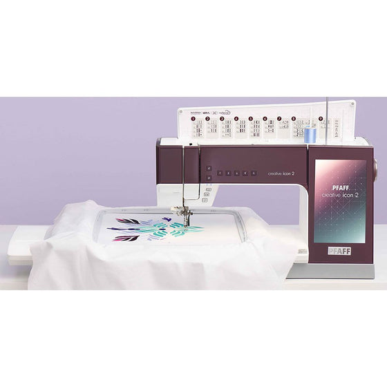 Pfaff Creative Icon 2 Sewing & Embroidery Machine in Mulberry at Sew Centre